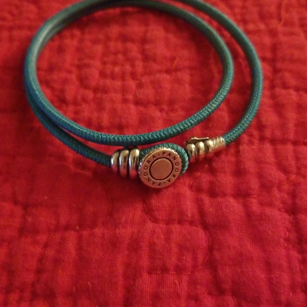 Authentic Pandora Double Leather Bracelet